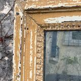 19th century mercury mirror patinated trumeau