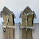 Paire de cadres gothiques en laiton