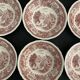 6 hollow plates Villeroy and Boch, red Burgenland model