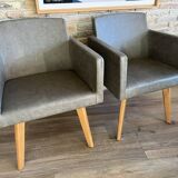 Paire de Fauteuils de table