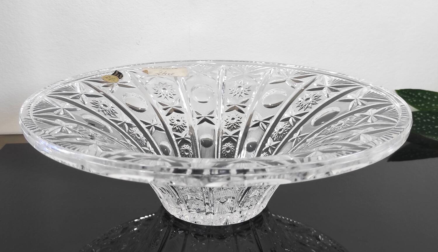 Large cut crystal bowl (Italy - Vintage)