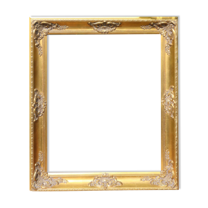 cadre en bois doré 64x74