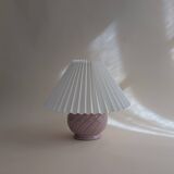 Candy pink ceramic lamp