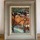 Small Vintage Impressionists Painting Landscape, signed Rune Person (1914–1