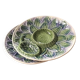 Two artichoke earthenware plates