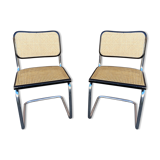 Paire de chaises Cesca B32 de Marcel Breuer Cesca B32 italie 1980