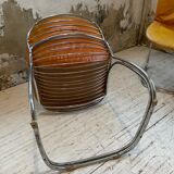 4 chairs Rinaldi "Sabrina" yellow leather