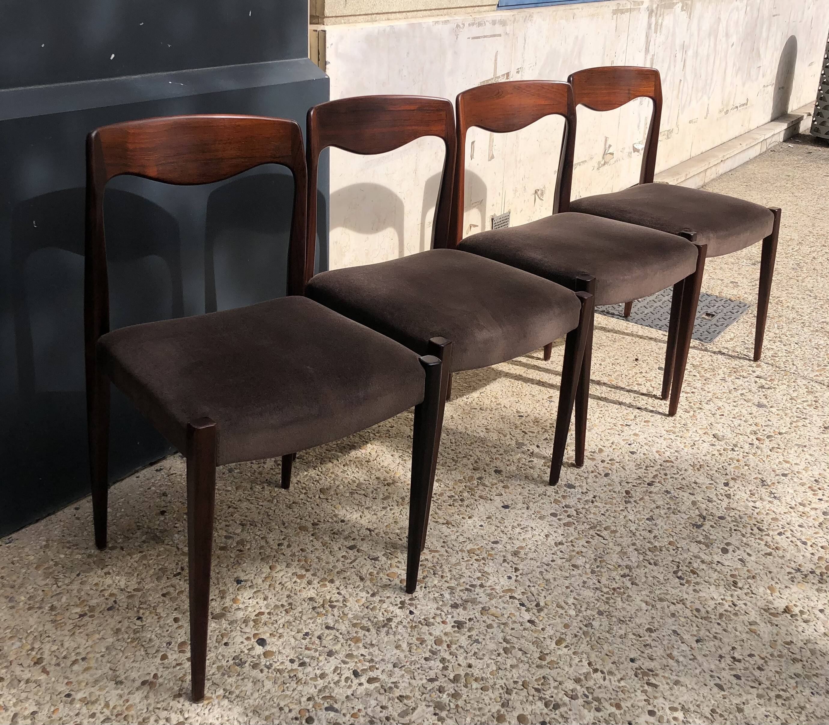 4 Scandinavian chairs from the 60s