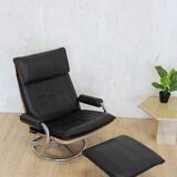 Leather ottoman chair