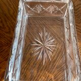 Cigarette box with crystal ashtray lid