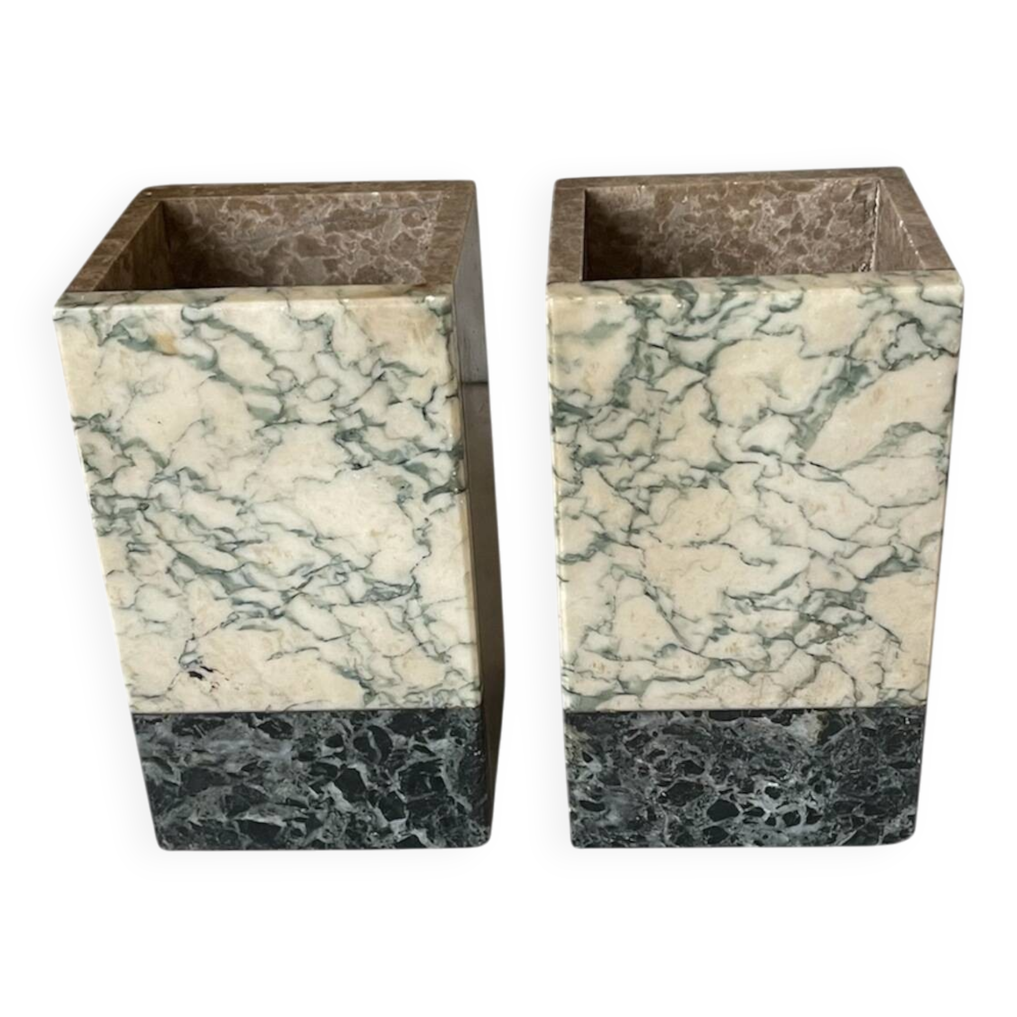 Pair of Art Deco marble bookends