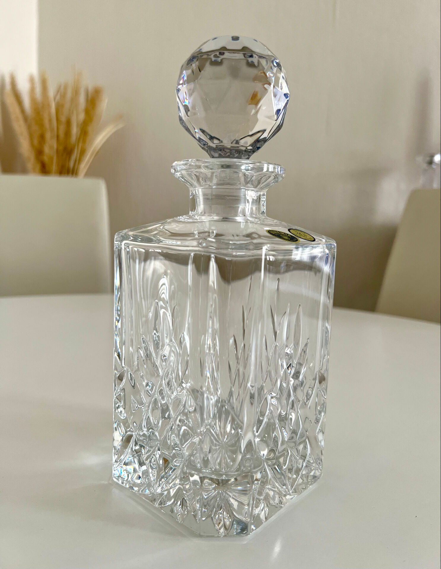 24% PbO crystal whisky carafe – Czech Republic - N