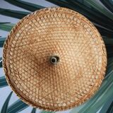 Chinese paper and rattan hat suspension