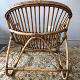 Rattan basket chair