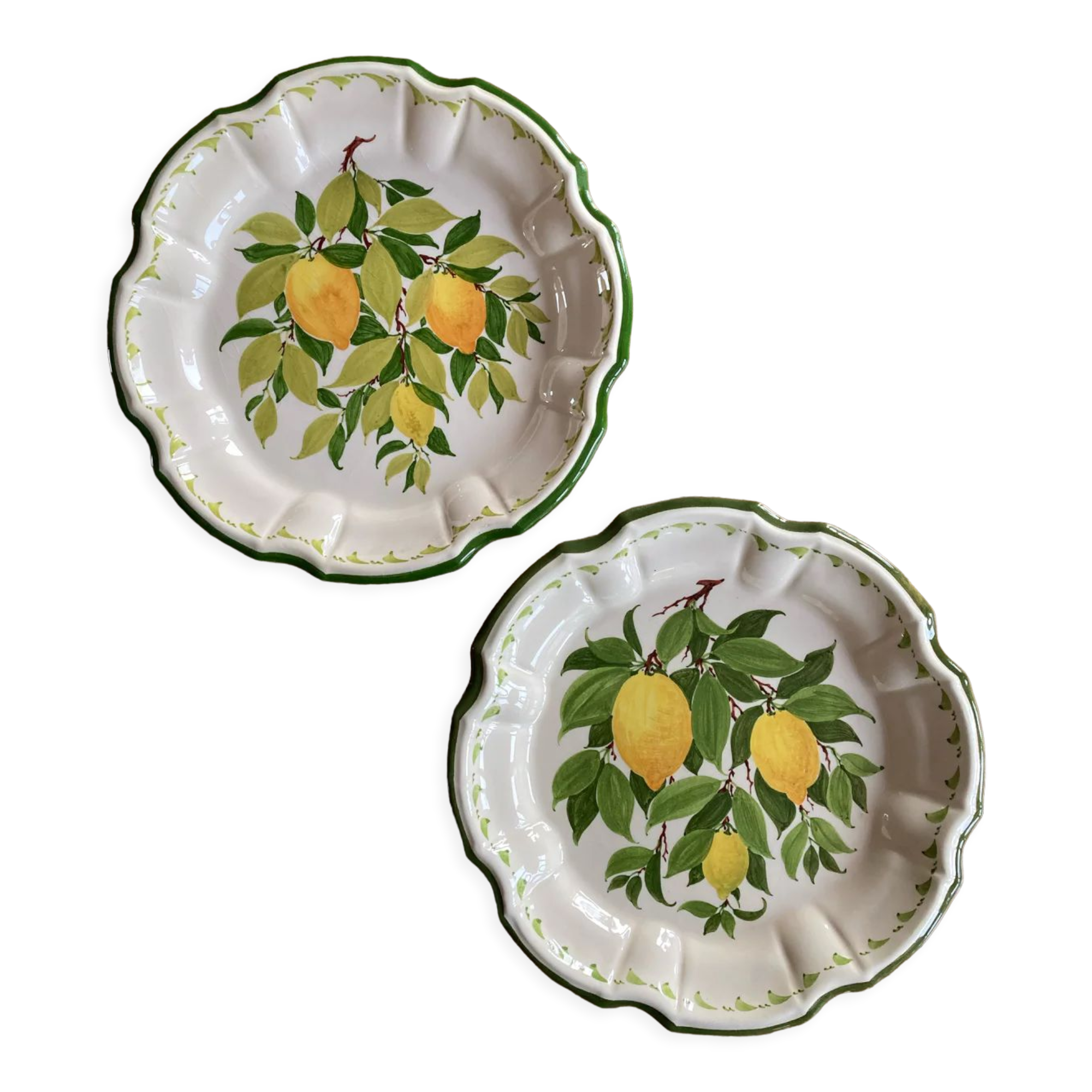 Assiettes citron de menton Perret gentil