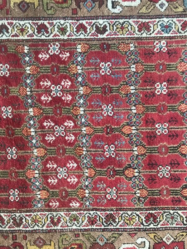 Old persian rug kurdish hallway  120 x 388 cm