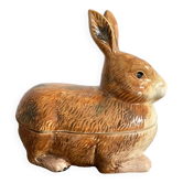 Lapin en céramique, terrine zoomorphe