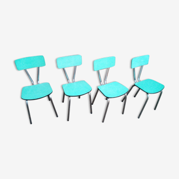Serie de 4 chaises en formica