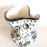 Pitcher with a pinched ceramic beak