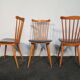 Set of 3 Baumann chairs model "Minuet"