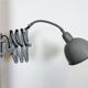Grey Industrial Scissor Wall Lamp from Elektroinstala, 1960s
