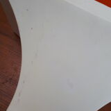 70's white and orange Prisunic Tabouret