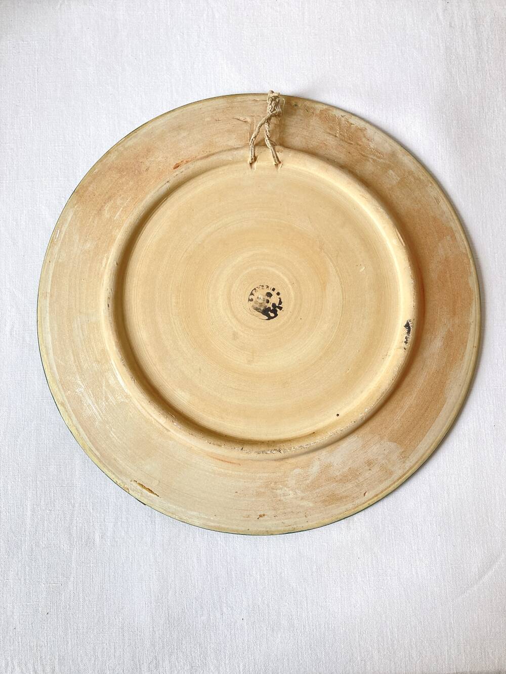 Pair of decorative ceramic plates from Nabeul, 1960s-1970s.