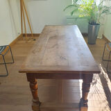 Table ancienne de ferme en chêne 8-10 personnes