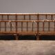 Vintage Italian Bamboo Sofa with Cushions from the 1970s