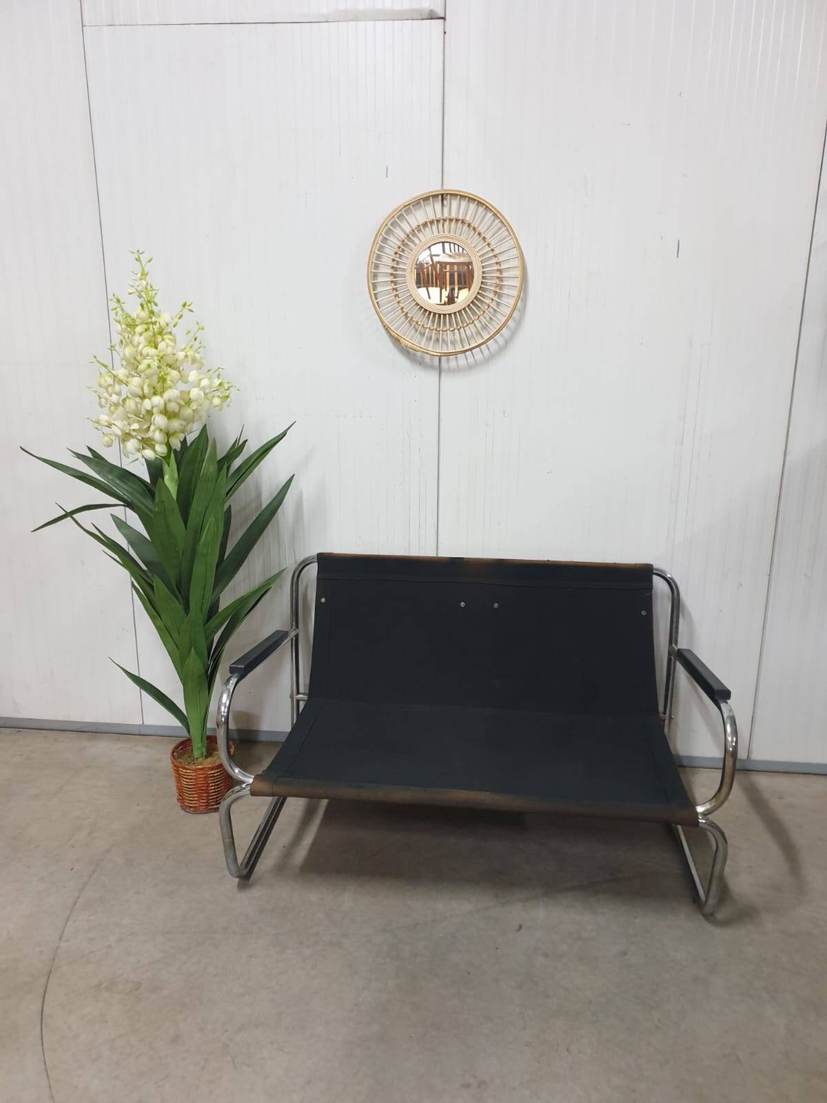 Two-Seater Tubular Lounge Piece, 1970s, Czechoslovakia