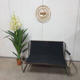 Two-Seater Tubular Lounge Piece, 1970s, Czechoslovakia