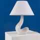 French work - free-form ceramic lamp - france, circa 1950