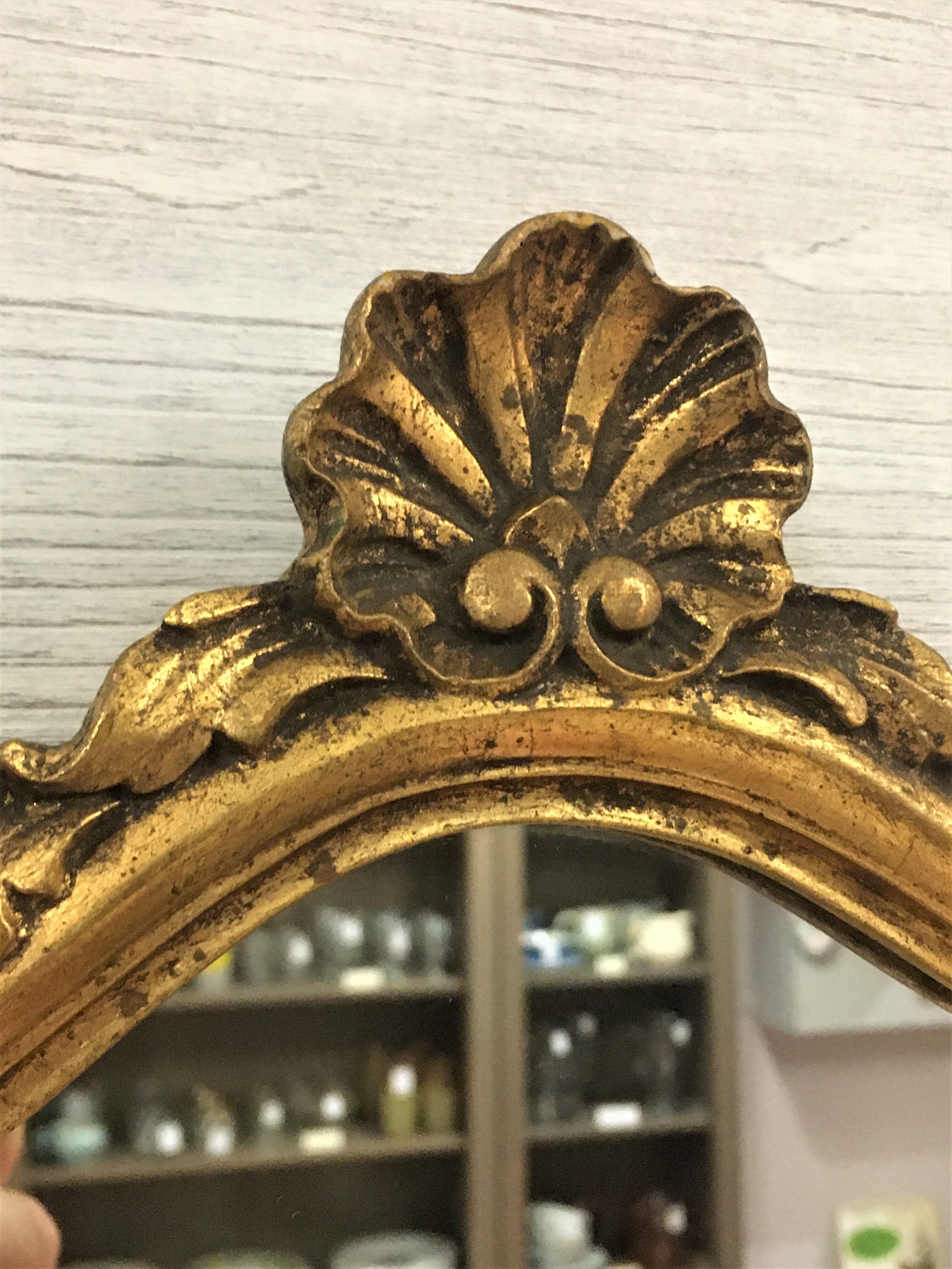 Mirror gilded baroque style