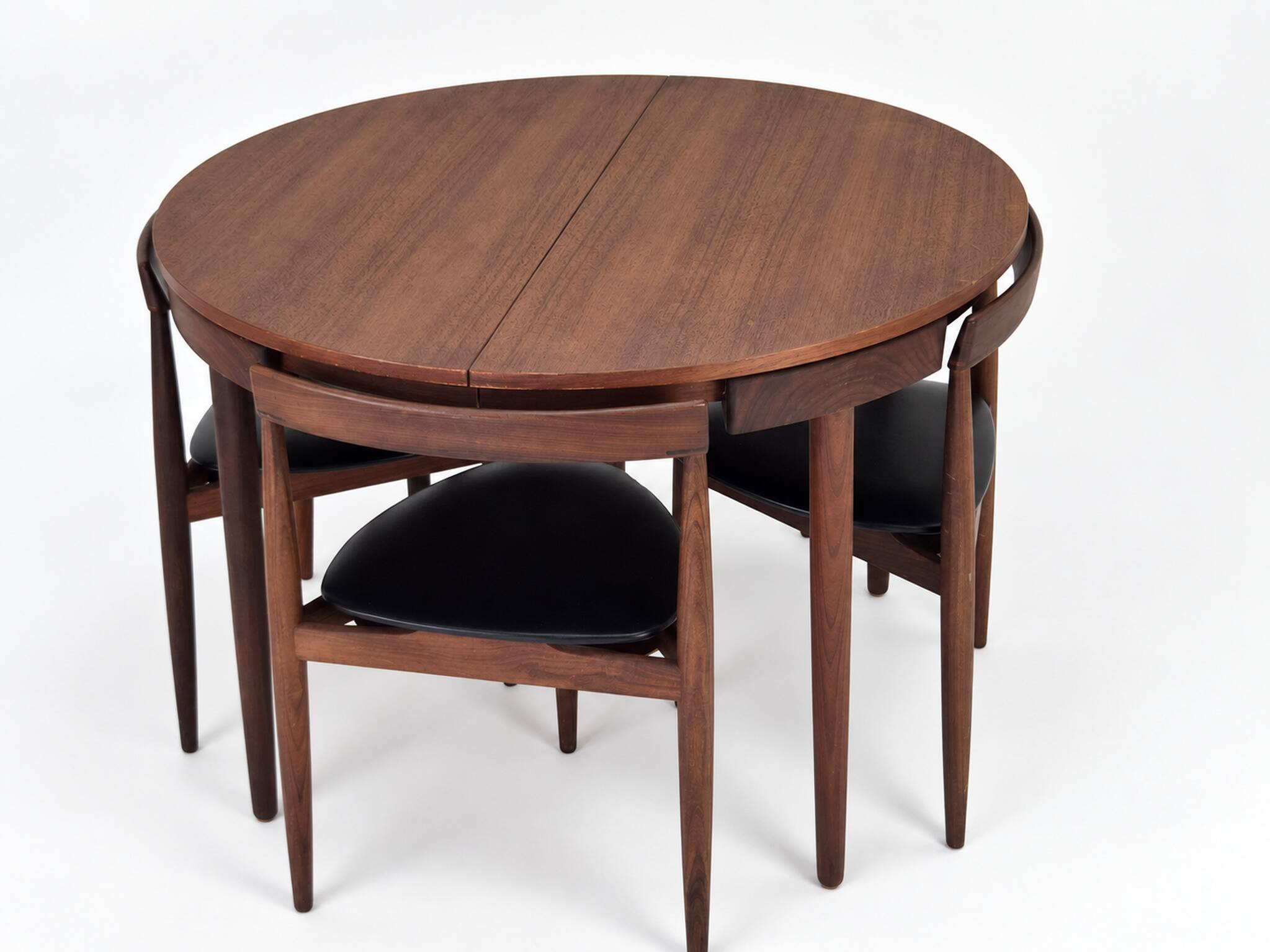 Roundette Teak Extendable Dining Set by Hans Olsen for Frem Røjle