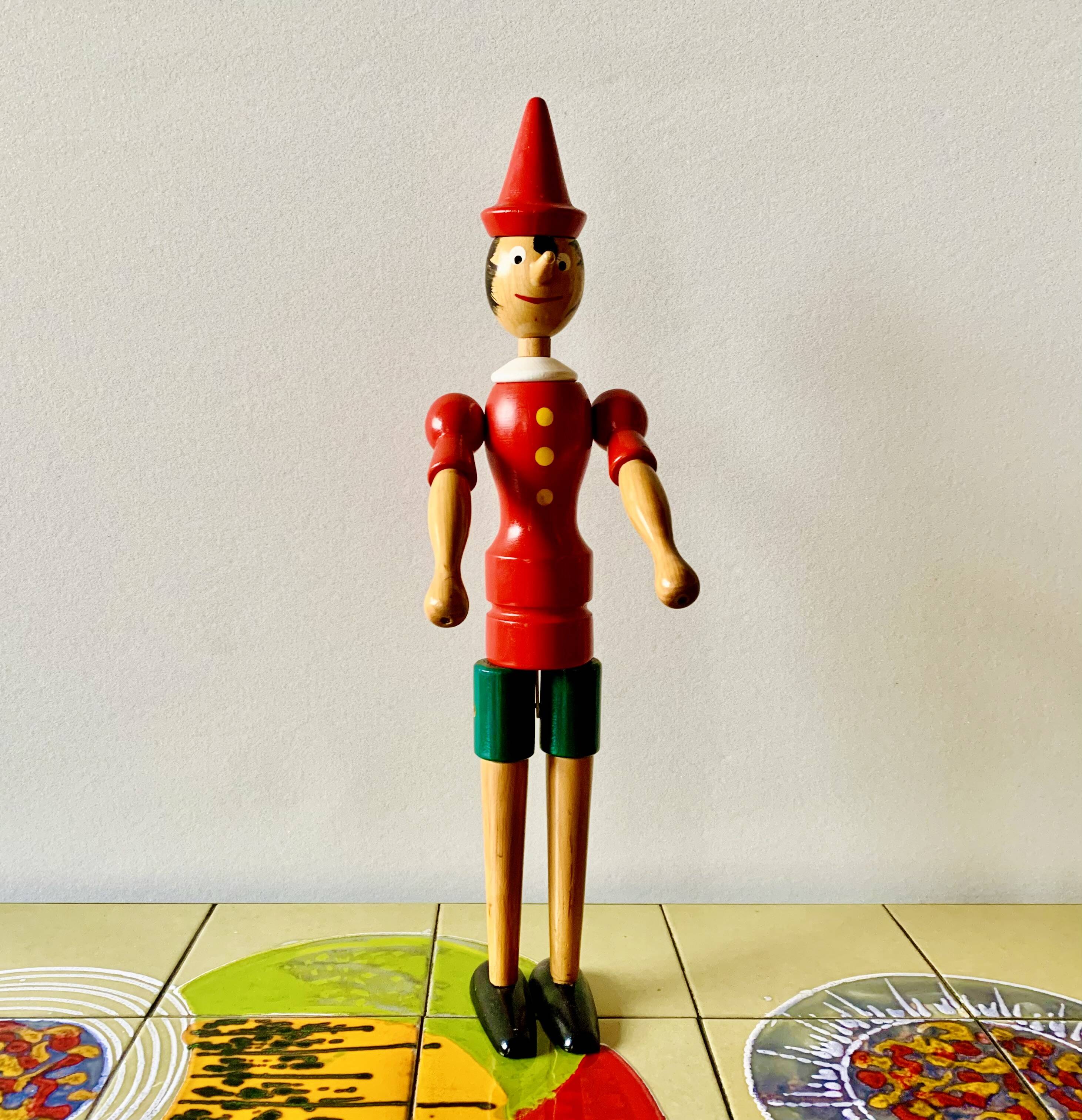 Articulated wooden Pinocchio - 50 cm - Made in Italy