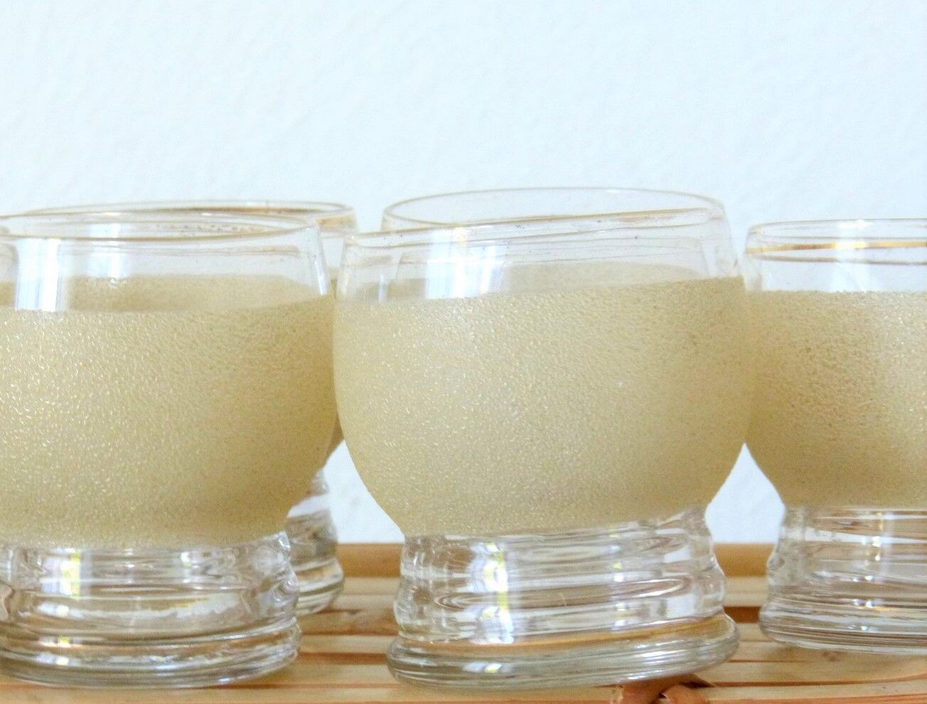 Set de 6 verres granités vintage 50/60's