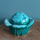 Cabbage mustard pot in slip