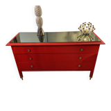 Red chest of drawers