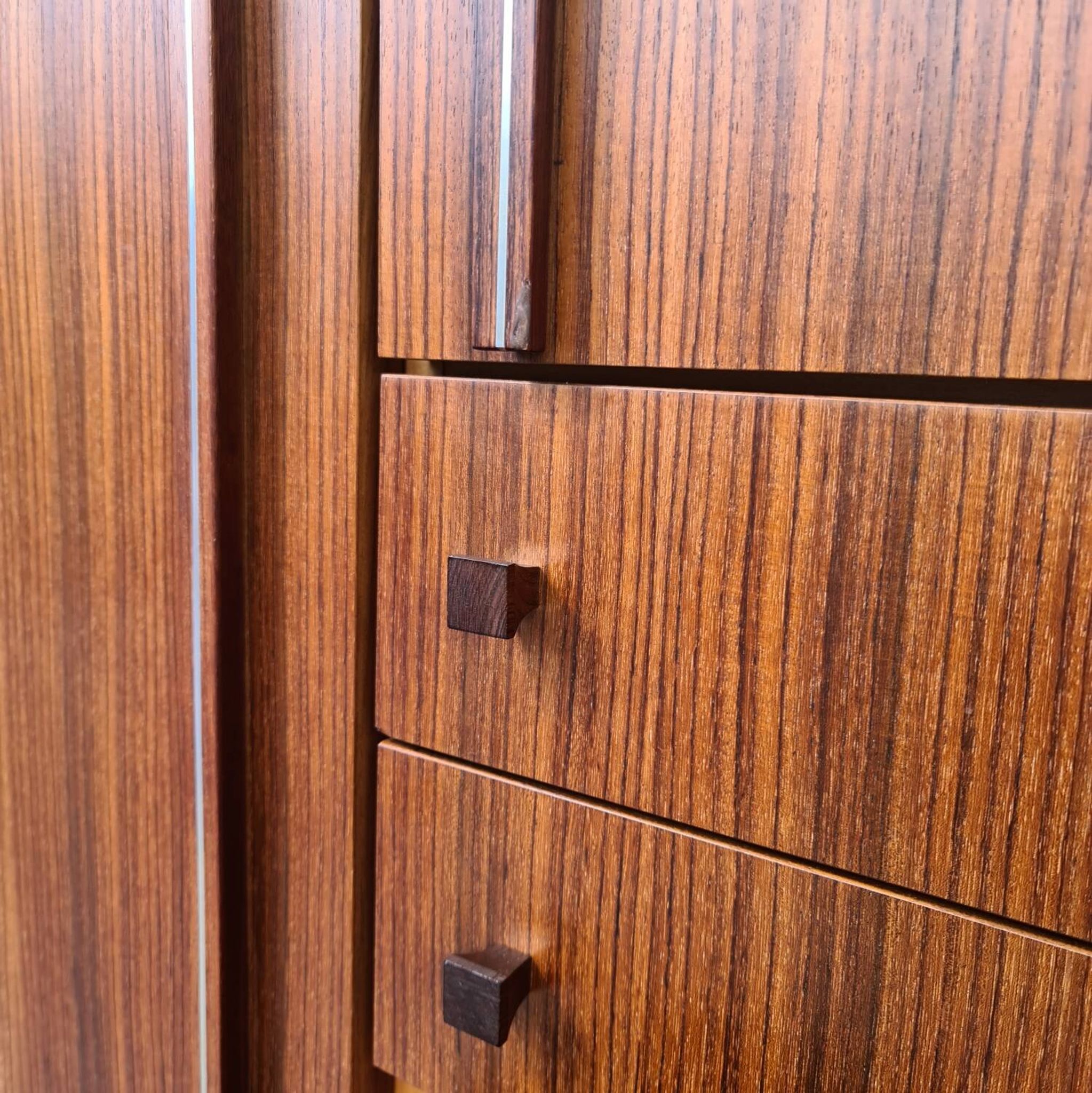 Meuble de rangement teck, buffet Luigi Bartolini 1960