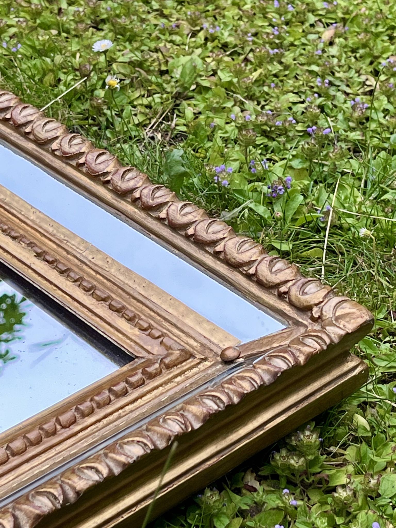Glazing mirror - Gilded wood - Louis XVI style - Very good condition