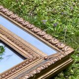 Miroir à parecloses - Bois doré - Style Louis XVI- Très bon état