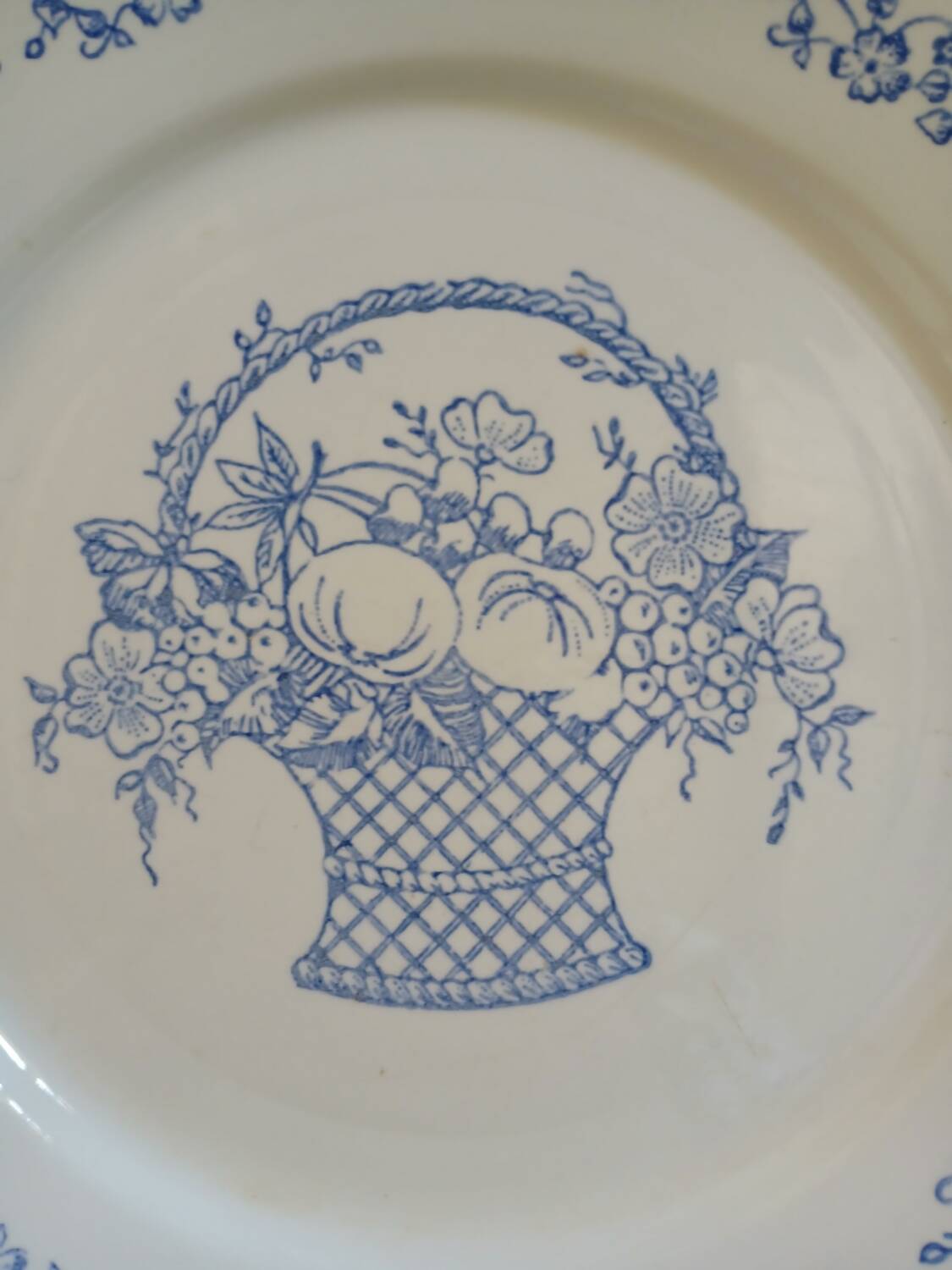 7 antique dinner plates