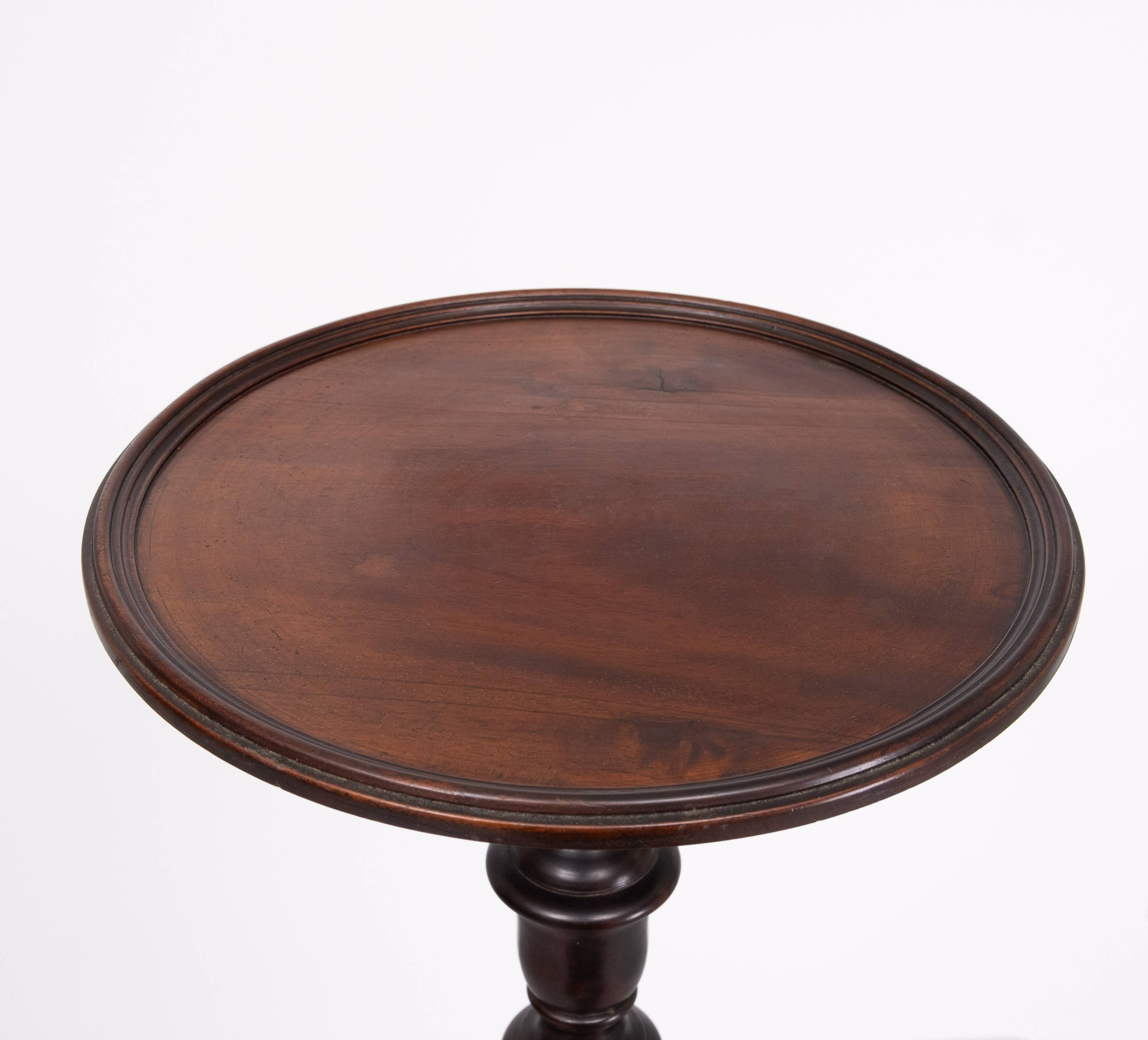 19th Century Mahogany tall Torchere Stand