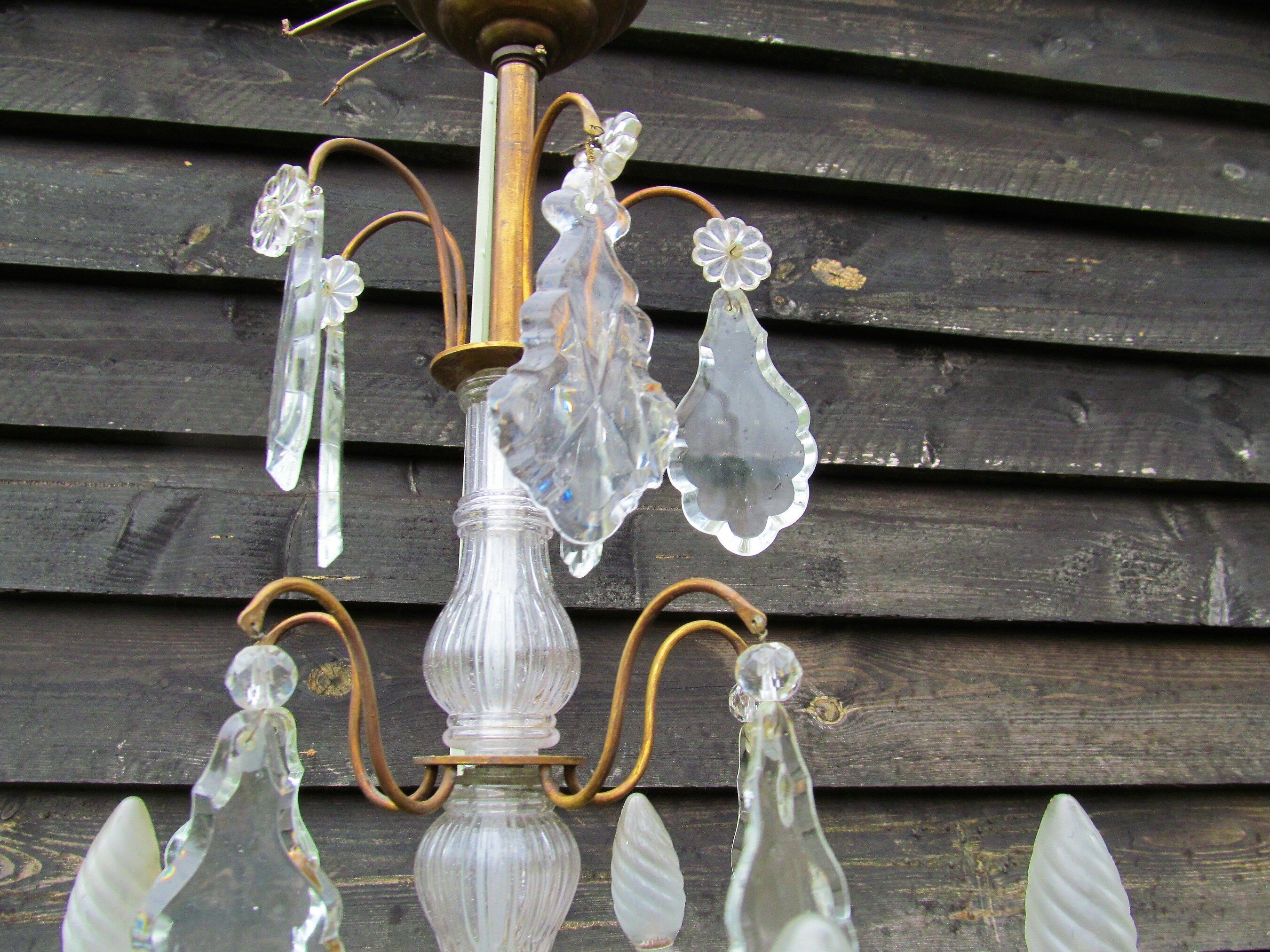 Louis XV style crystal chandelier