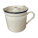 Vintage enamelled iron pitcher