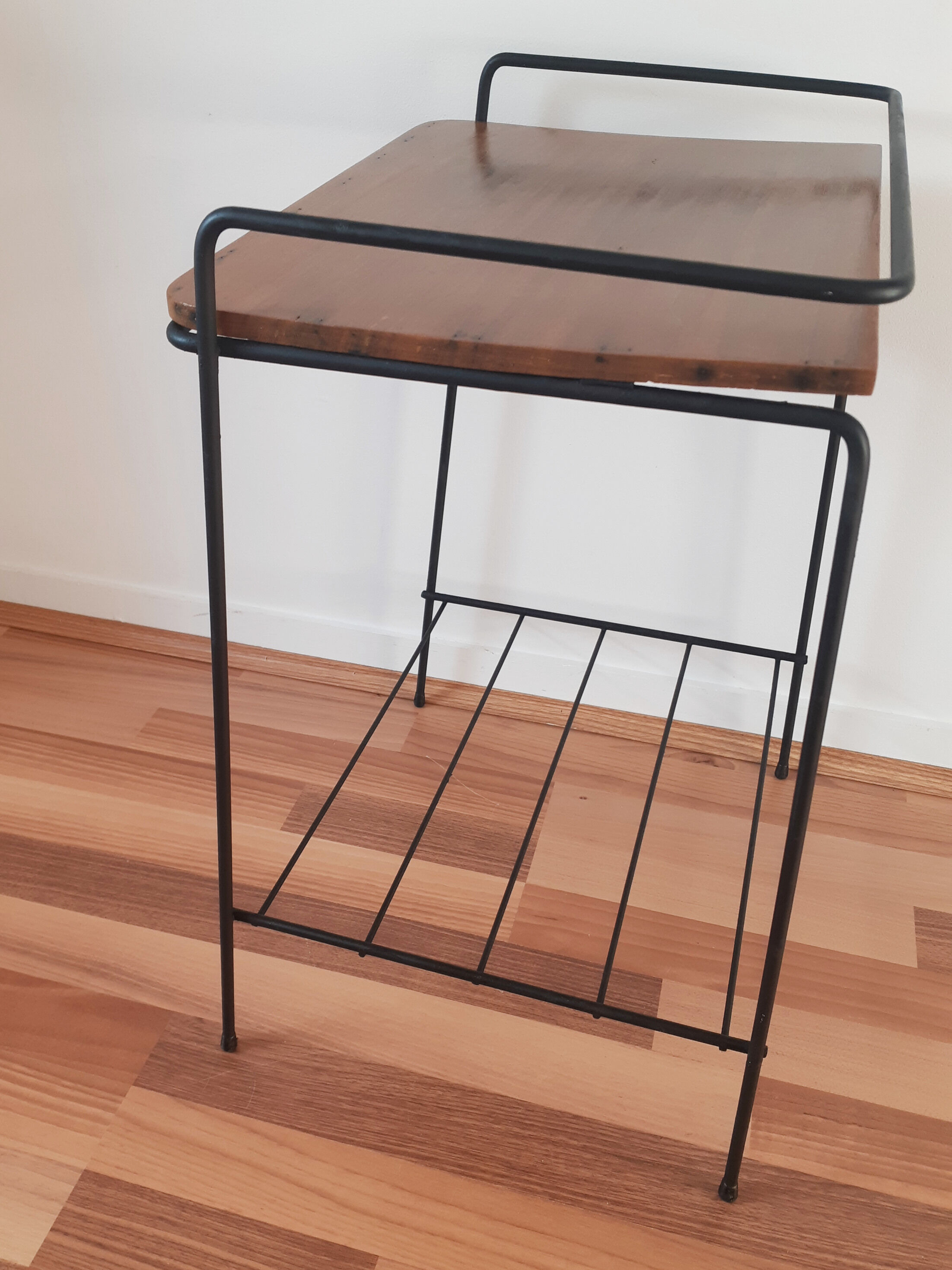 Vinyl door table, electrophone holder, magazine holder, 50s