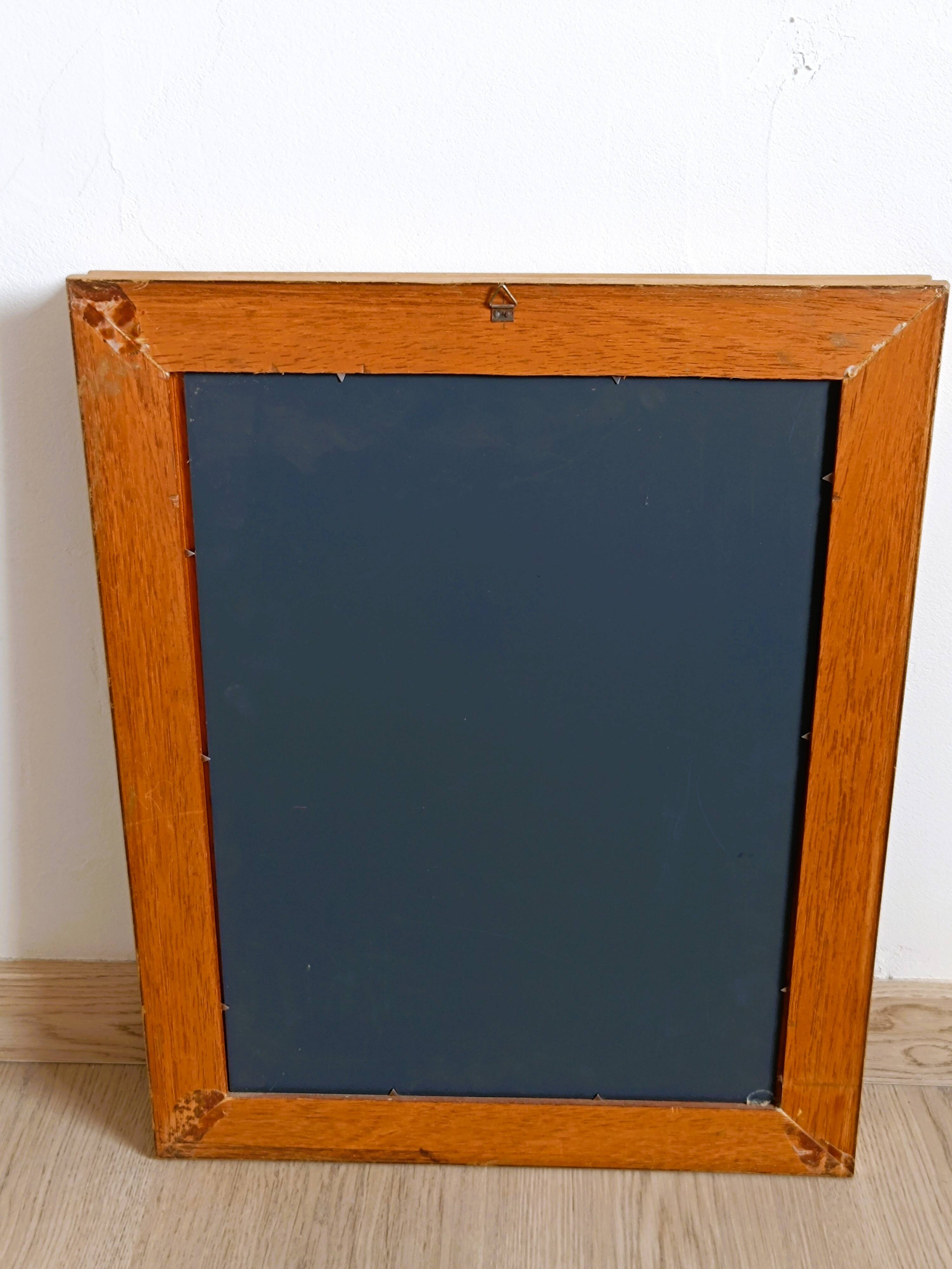 Miroir en bois bi colore