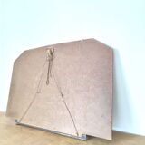 Miroir hexagonal art déco 70x47cm