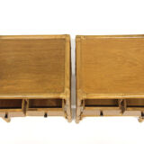 Set of two rattan bedside tables, Kenneth Bergenblad, Dux, Sweden, 1960