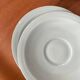 Art Deco cups and saucers by Théodore Haviland in celadon.
